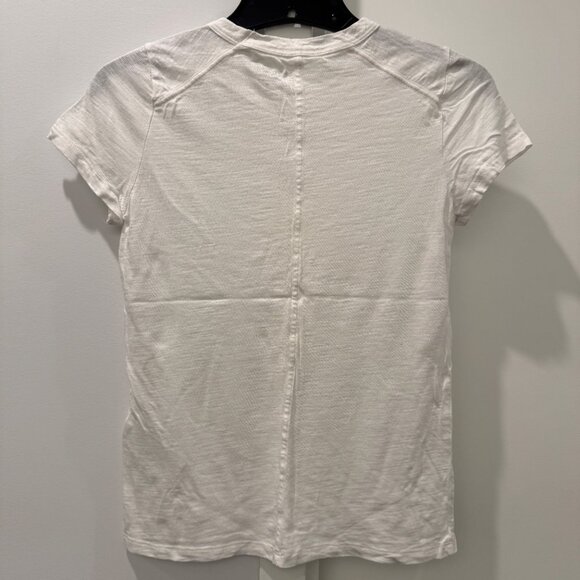 NEW Banana Republic S Cozy Slub Tee White Crewneck Tshirt Short Sleeve Small Top - Picture 3 of 13